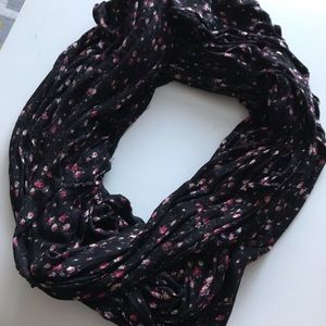 Maurice’s black floral infinity scarf